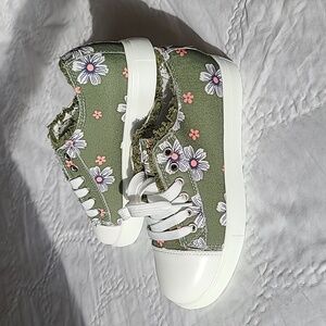 Shein canvas floral shoes